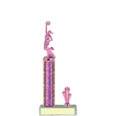 Trophies - #Cheerleading Pink C Style Trophy